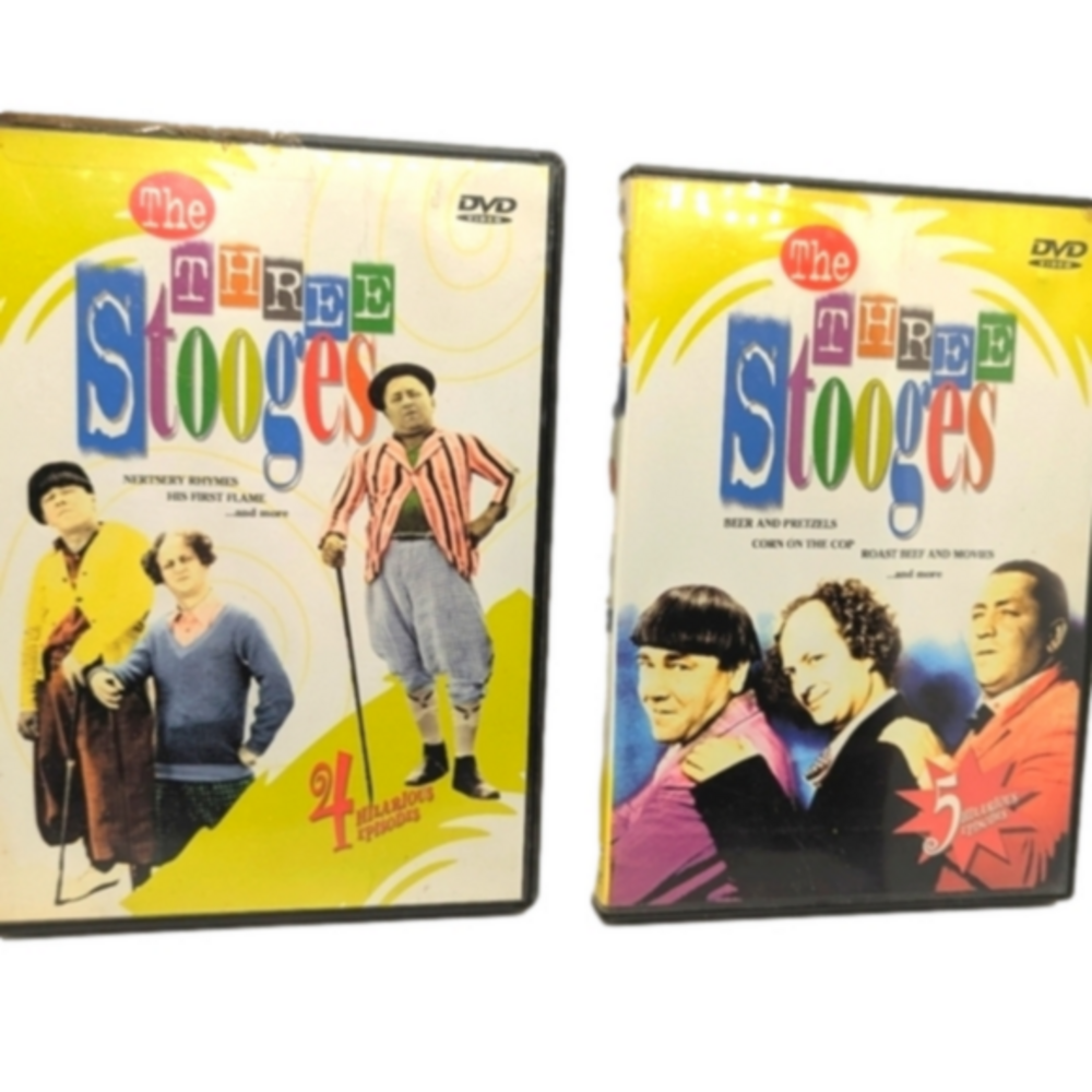 The Three Stooges DVD Set 9 Episodes‎ 2 Disc Bundle Vintage Comedy 1930s